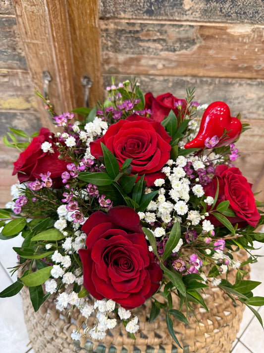 Composition piquée pour les amoureux